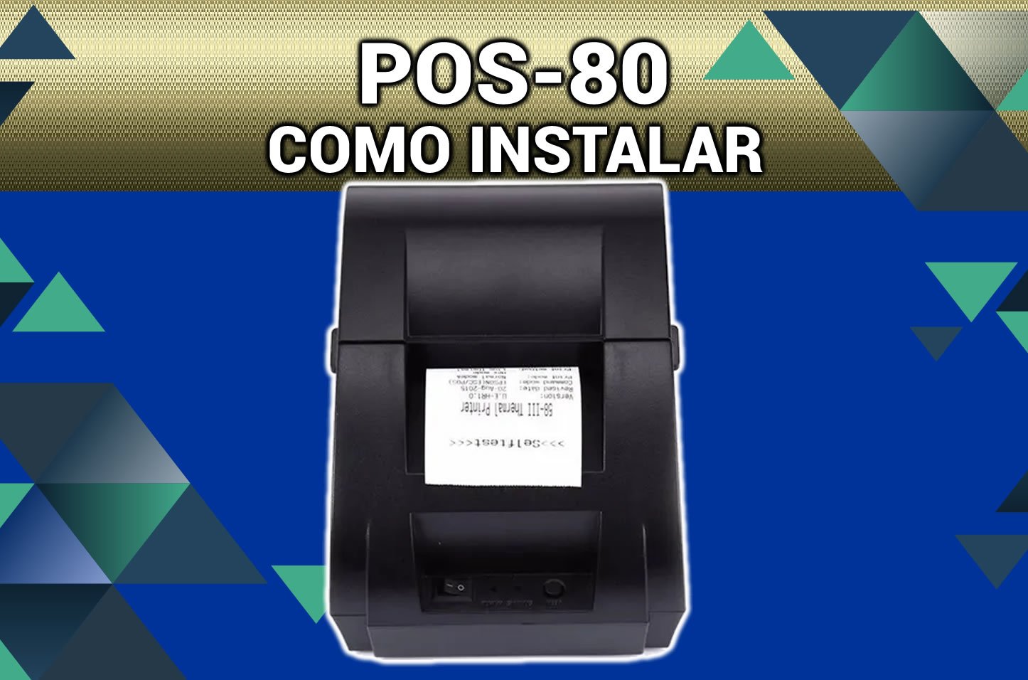 Passo a Passo Instalar Impressora POS-80 - link para o Driver - Impressora Térmica de Cupons 80mm -  Piracaia Mais 